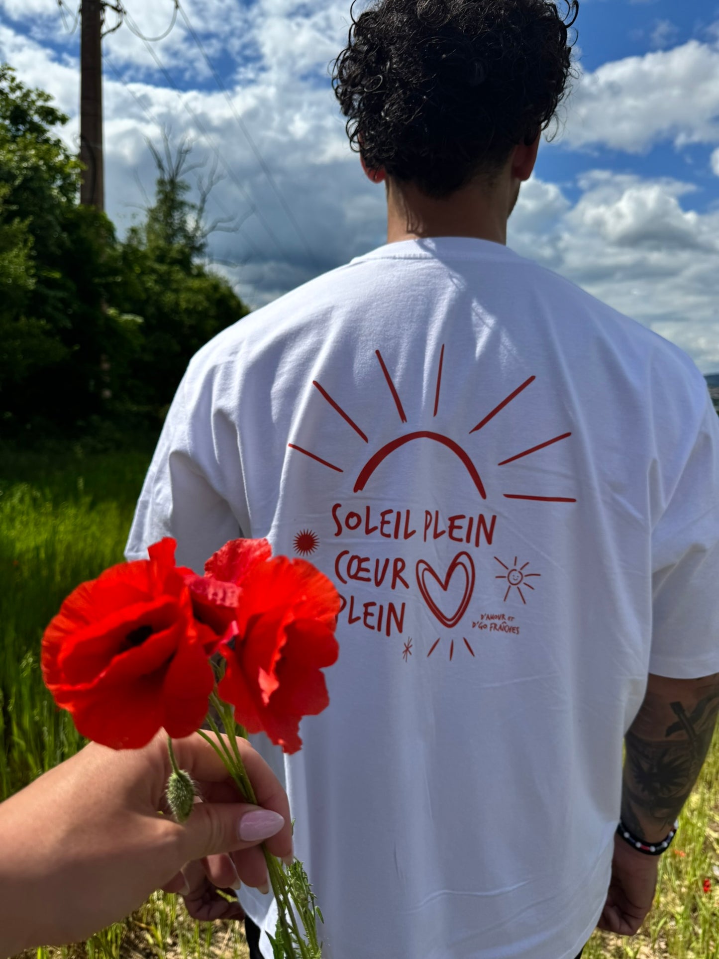 T-shirt Soleil Plein Cœur Plein